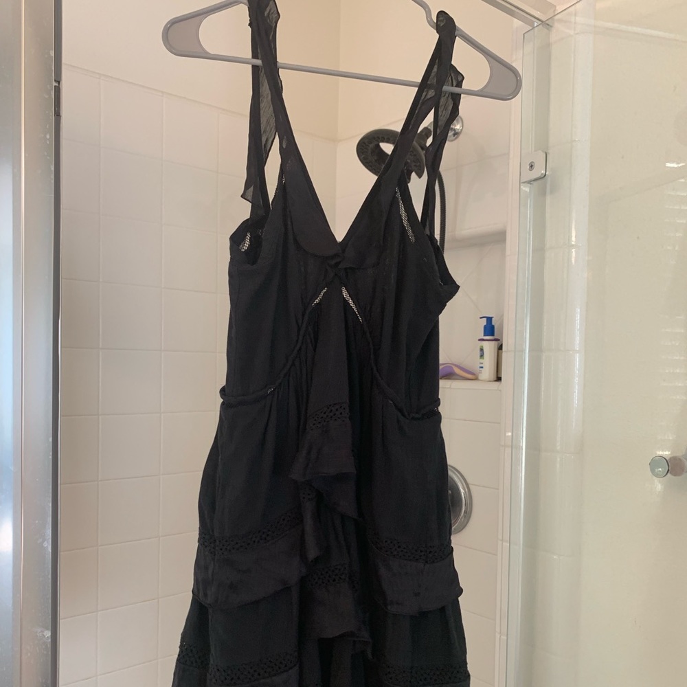 Isabel marant ruffle black dress